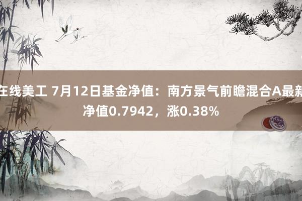 在线美工 7月12日基金净值：南方景气前瞻混合A最新净值0.7942，涨0.38%