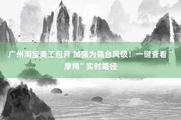 广州淘宝美工包月 加强为强台风级！一键查看“摩羯”实时路径